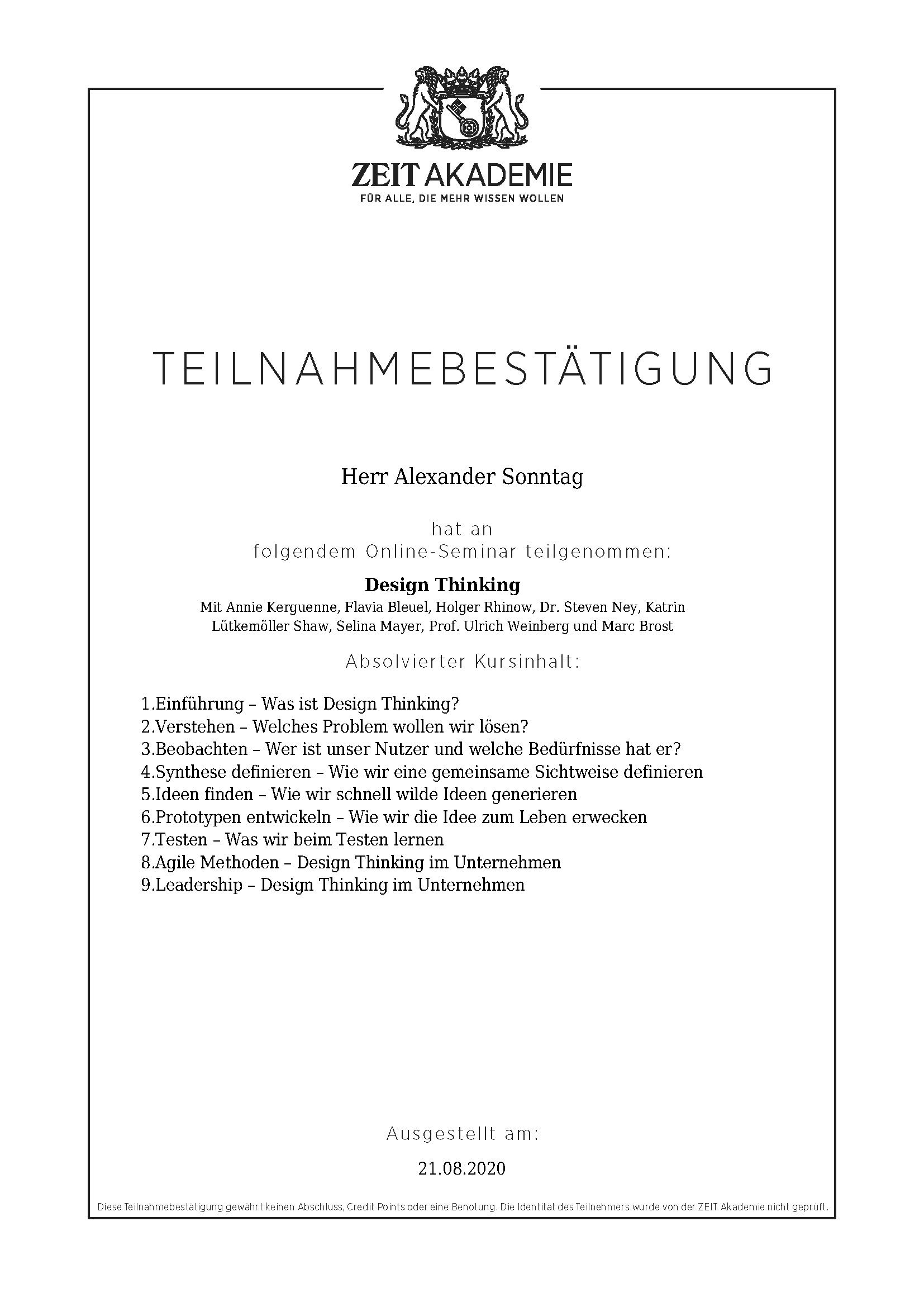 Zertifikat Google Zukunftswerkstatt